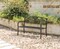 Steel Outdoor Patio Garden Park Seating Bench with Cast Iron Patriotic American Flag and Eagle Backrest, Front Porch Yard Bench Lawn Decor
